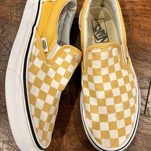 Vans Yellow Checkerboard